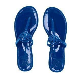 Tory Burch Mini Miller Cobalt Blue Thongs Sz8 *NEW*